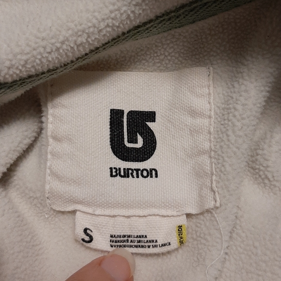 BURTON Snowboard Scoop Hoodie DryRide Green Women's Small Full Zipper Hooded - Picture 5 of 7